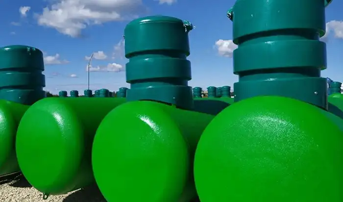 Площадка хранения газгольдеров в Сибирском Федеральном округе